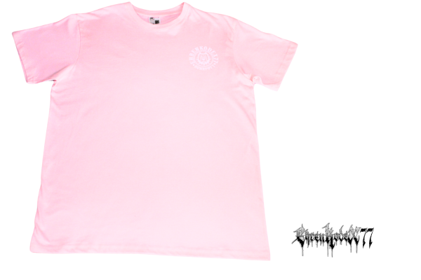 Street-Line T-Shirt "Ehrenkodex77", rosa-weiß, hochwertiger Siebdruck Pitbull